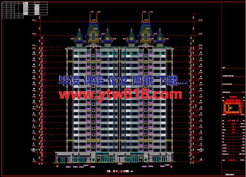 【商业楼】某商业楼39#楼工程量清单与招标控制价编制CAD图纸