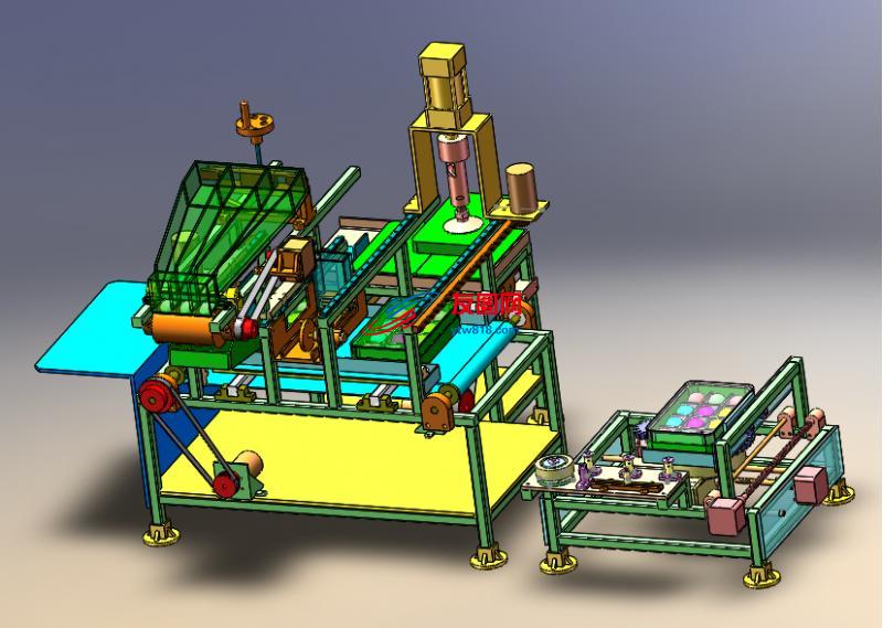 水果包装机三维设计模型