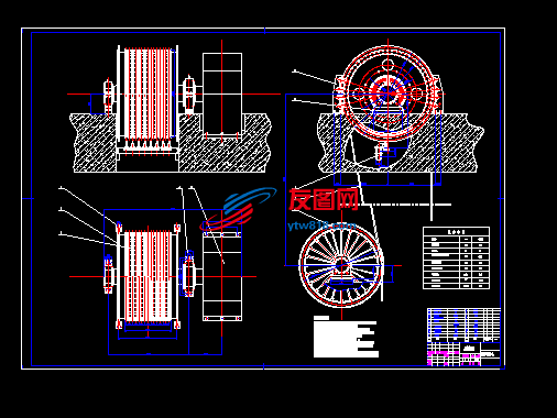 提升机CAD图纸