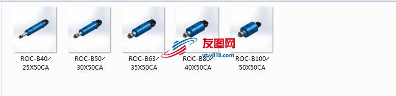 6种规格   RO系列圆型油压缸标准ROC型单耳型  推力液压缸