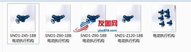 6种规格  SND1 -Z45~250系列电动执行机构