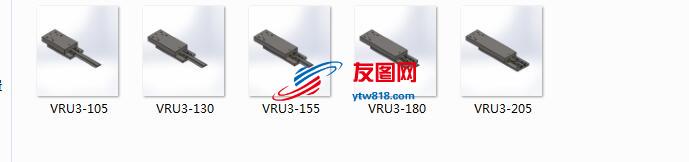 7种规格  VRU3系列交叉滚子导轨   气动导轨