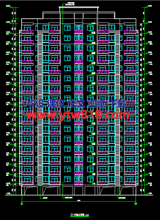 7662.38㎡17层住宅楼土建工程招标控制价（含CAD图纸、清单计价）