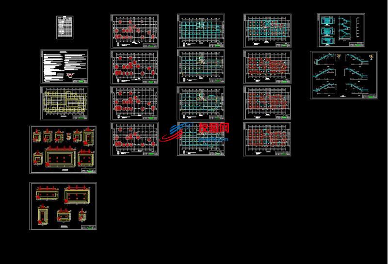 【7层】办公楼设计(6118平，含计算书、施工组织设计、结构图)