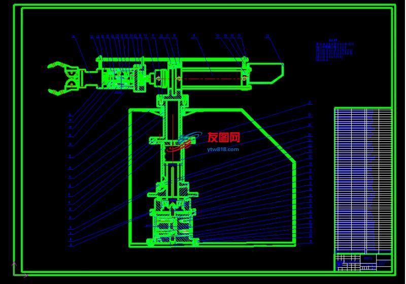 0031-冲压搬运机械手的设计（气动机械手）——（论文+CAD图纸）