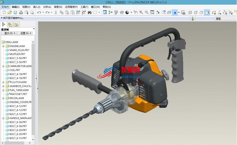 电钻3D图纸 Inventor2013设计.zip