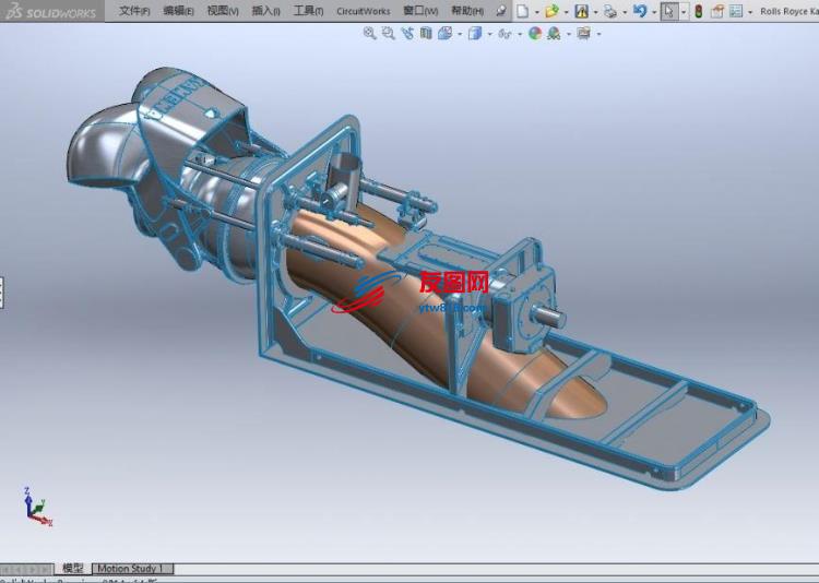 Rolls Royce kamewa 50a3喷水式推进器模型3D图纸.zip