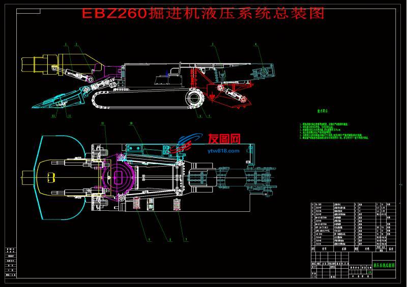 EBZ260掘进机液压系统设计（论文+CAD图纸）