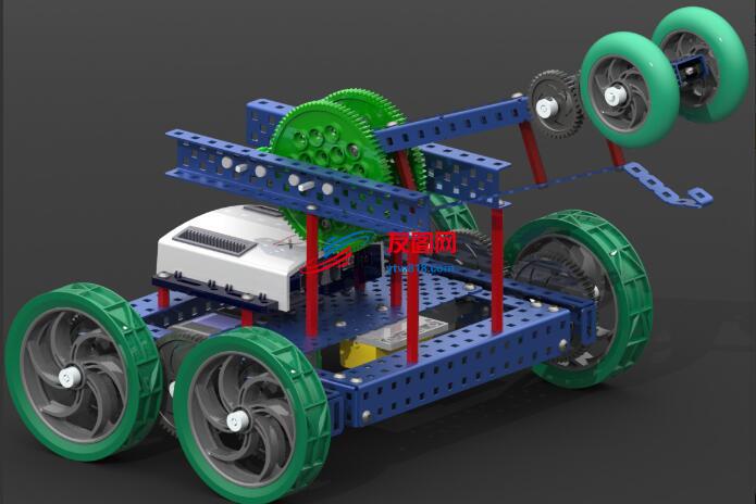 VEX ROBOT 1998四轮机器人小车3D图纸 STEP格式——(52.11MB)