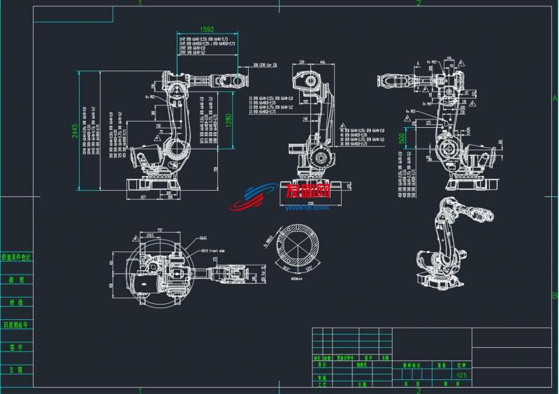 六轴机器人 CAD图