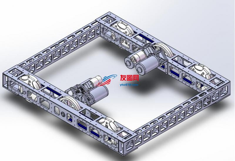 FRC机器人驱动底座模型设计(6.04MB)——SolidWorks