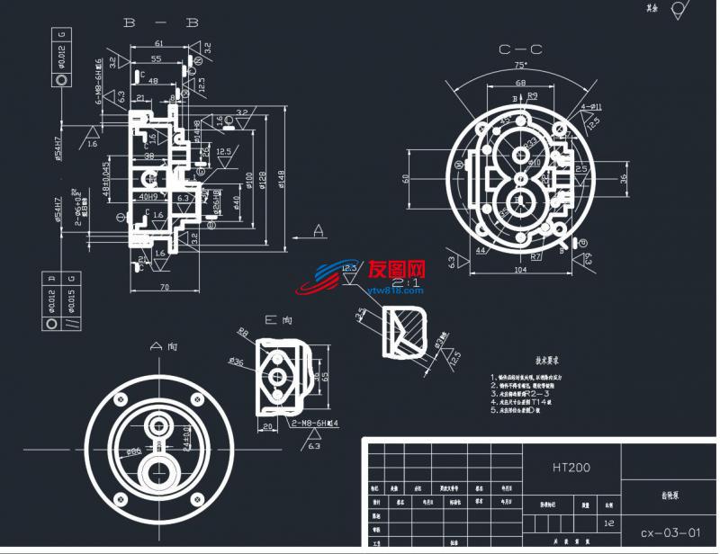 齿轮泵泵体工艺及加工Φ14、2-M8 孔夹具设计