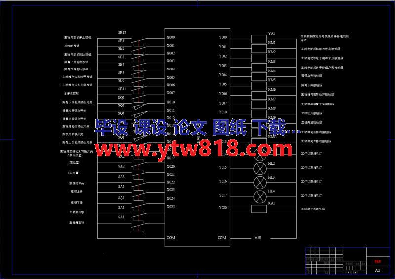 Z30130X31型钻床控制系统的PLC改造(论文+DWG图纸)