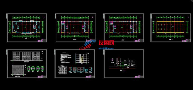 某商场框架结构毕业设计(含计算书、施工组织设计、建筑结构设计图)