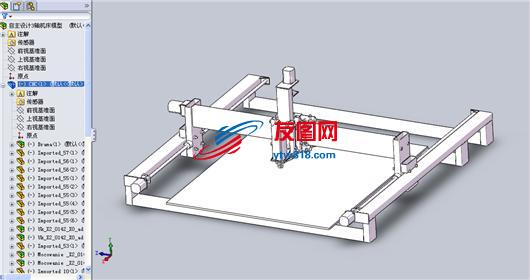 机床-自主设计3轴机床模型