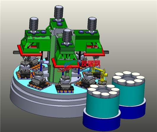 机床-多工位钻孔机设计模型