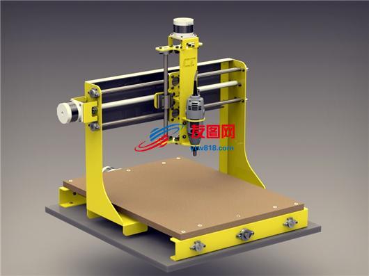 机床-CNC数控雕刻机（数控铣床）设计模型