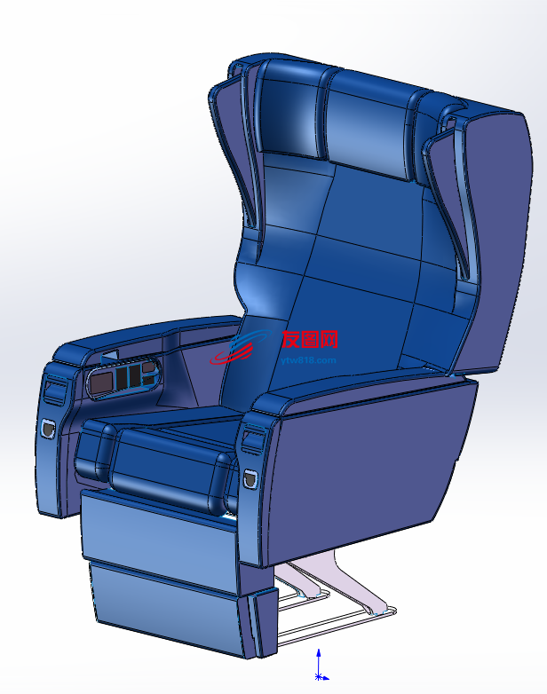 飞机座椅三维设计模型