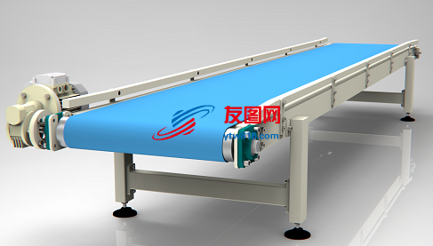 belt-conveyor-82带式输送机3D数模图纸 STP格式