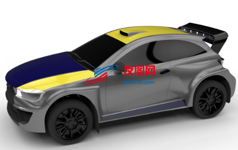 Tbo T2-RALLY轿车汽车模型3D图纸 STEP格式