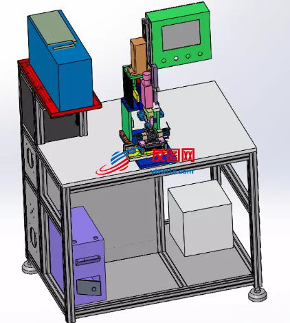 电阻焊接机3D数模图纸 Solidworks设计