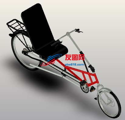 TourStar Bicycle旅游自行车3D数模图纸 STP格式