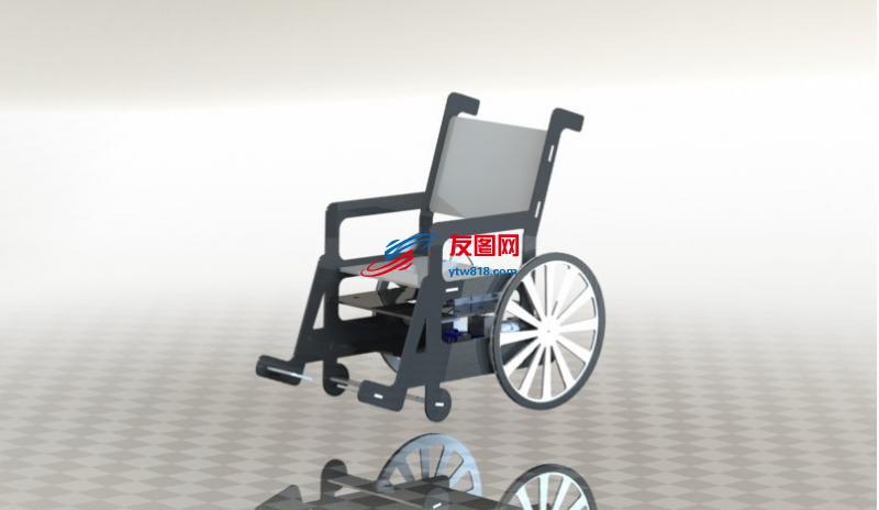 轮椅三维套图
