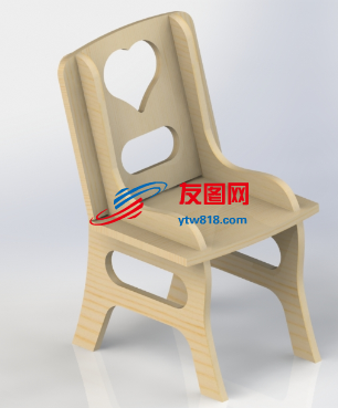拼装儿童小椅子模型3D图纸 Solidworks设计
