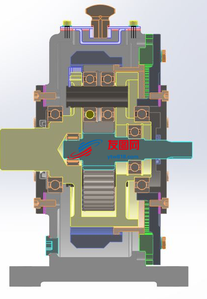Single-Row单列行星齿轮箱3D数模图纸 STEP IGS格式