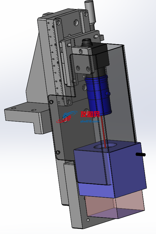CCD调节机构3D模型图纸 Solidworks设计 附STEP