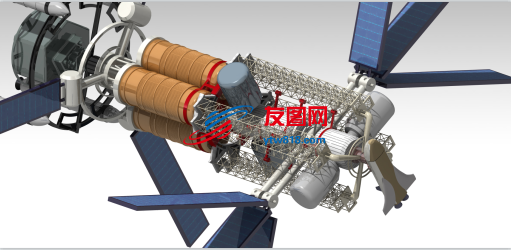 空间站航天飞机码头简易模型3D图纸 CATIA设计