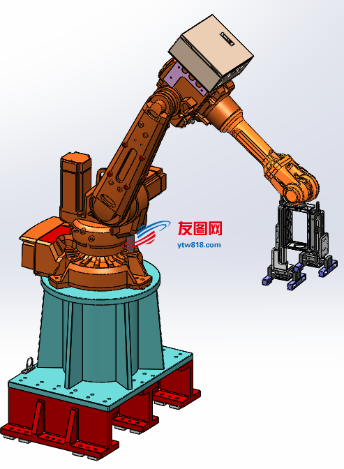 机械手抓取-双夹爪机构-AAB机械手3D模型图纸 Solidworks设计 附STEP