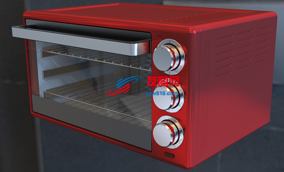 Electric Toaster Oven电烤箱模型3D图纸 STEP格式