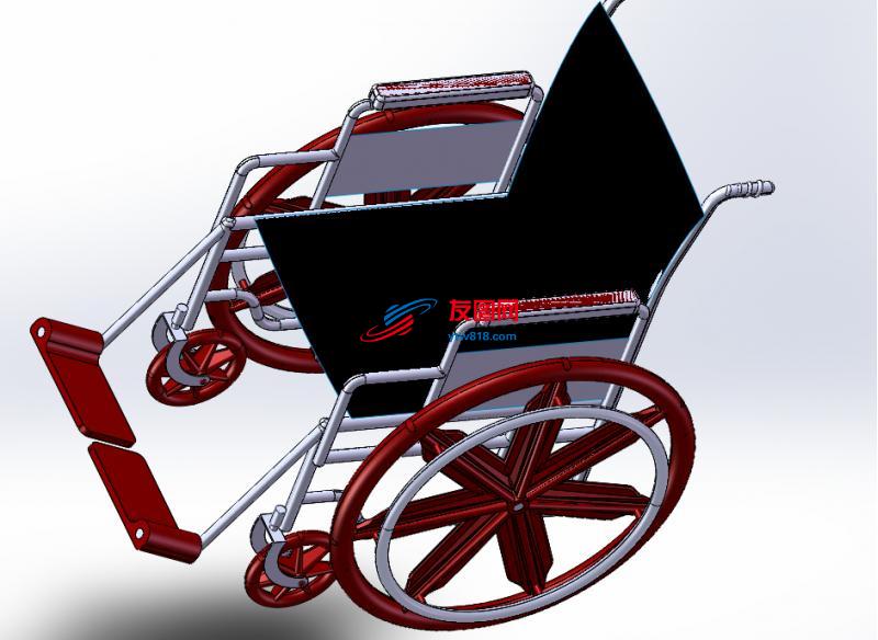 手动折叠轮椅模型