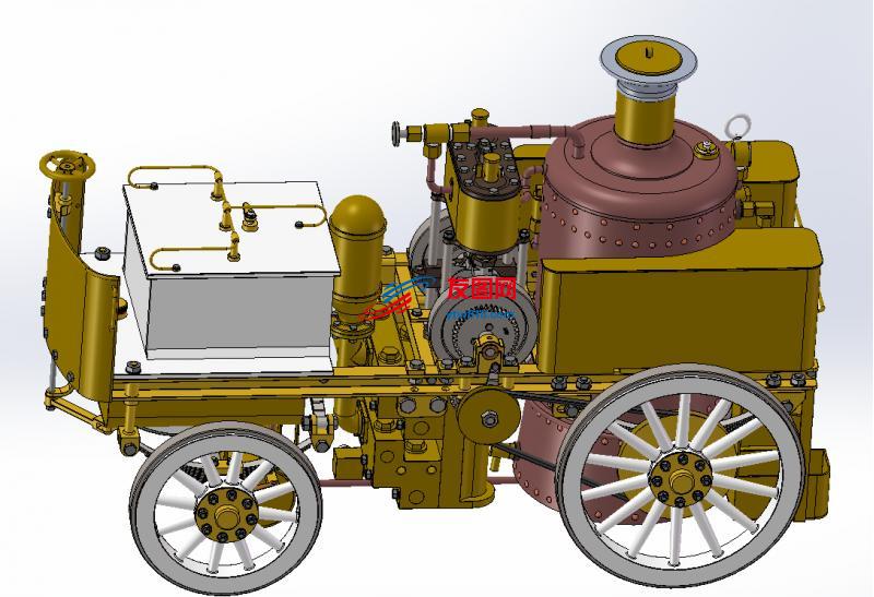 CA1908蒸汽消防车总成