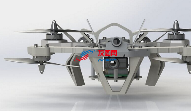 6轴无人机飞行器框架结构3D打印图纸 STL格式