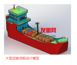 大型运输货船设计模型