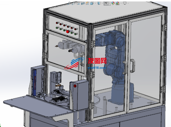 自动点胶设备3D数模图纸 Solidworks设计