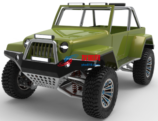 jeep-tm吉普车汽车结构3D图纸 STP格式