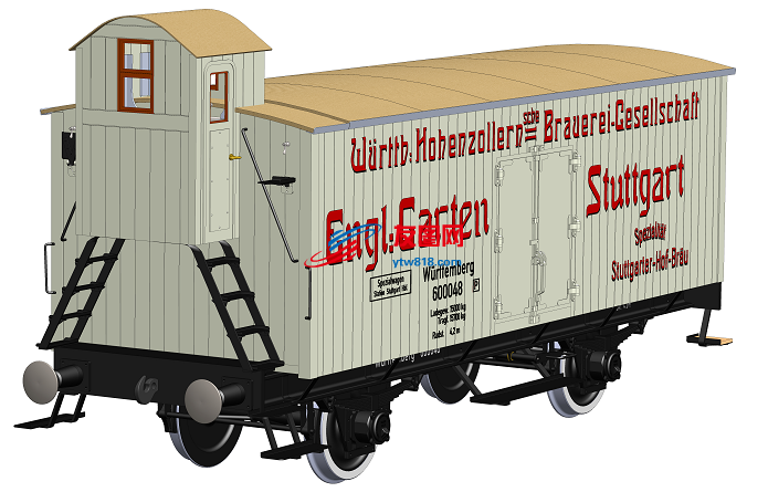 1比8铁路货车机车模型3D图纸 Solidworks设计 附工程图