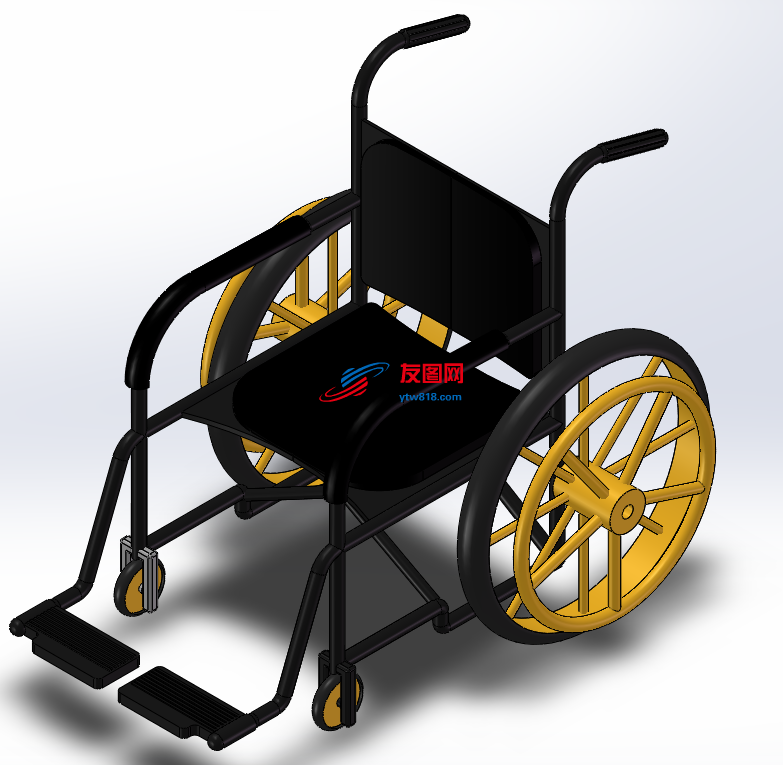 轮椅造型三维模型