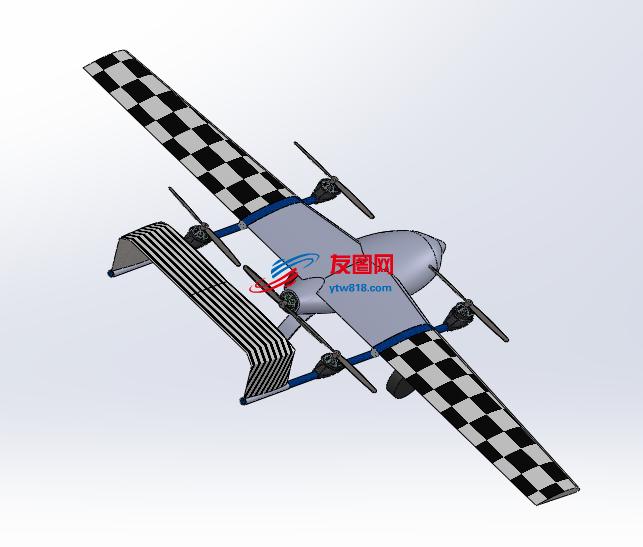 SW垂直起落飞机、四轴飞行器三维图