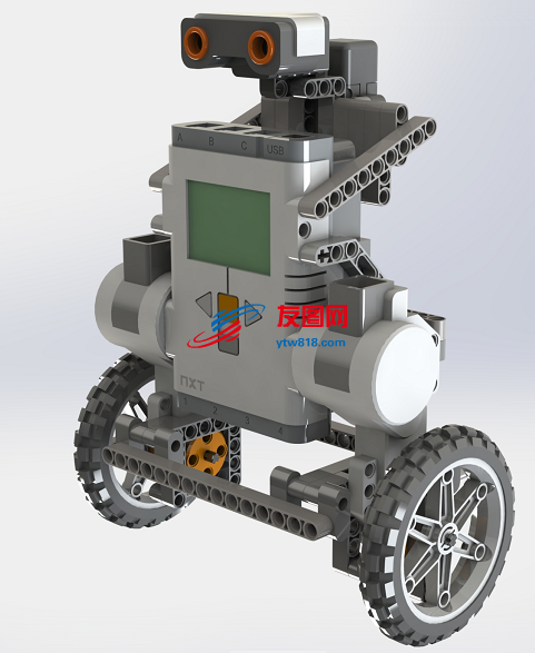 双轮平衡机器人玩具3D数模图纸 Solidworks设计 附STEP