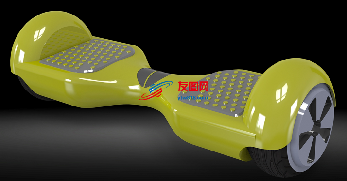 双轮电动平衡车3D图纸 Solidworks设计