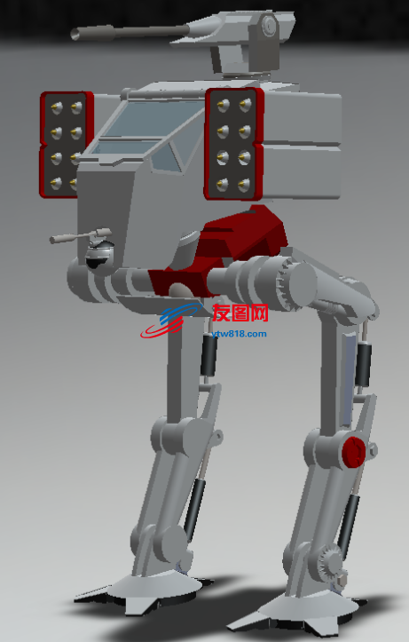 AT-ST Mod星战机器人3D数模图纸 Solidworks设计