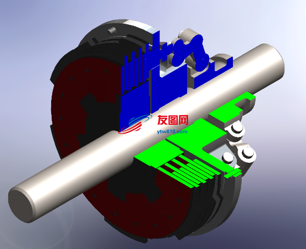 发电机的离合器模型3D图纸 Solidworks设计