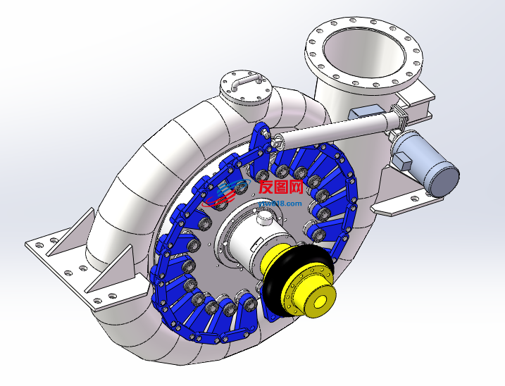 火箭发动机的心脏部份涡轮泵设计模型套图