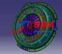 膜片弹簧离合器3D模型图纸 CATIA设计