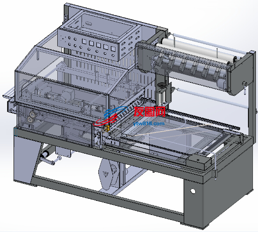 自动封口包装机3D图纸 Solidworks设计