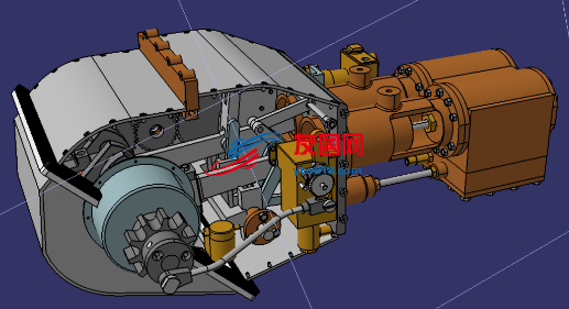 蒸汽汽车发动机3D数模图纸 STEP格式